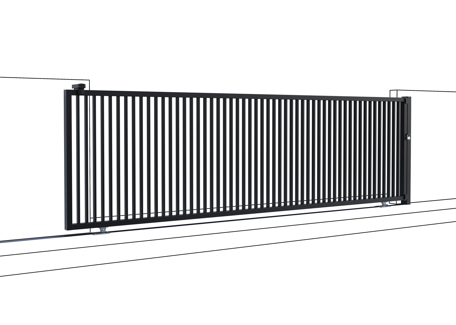 Single Sliding Gate