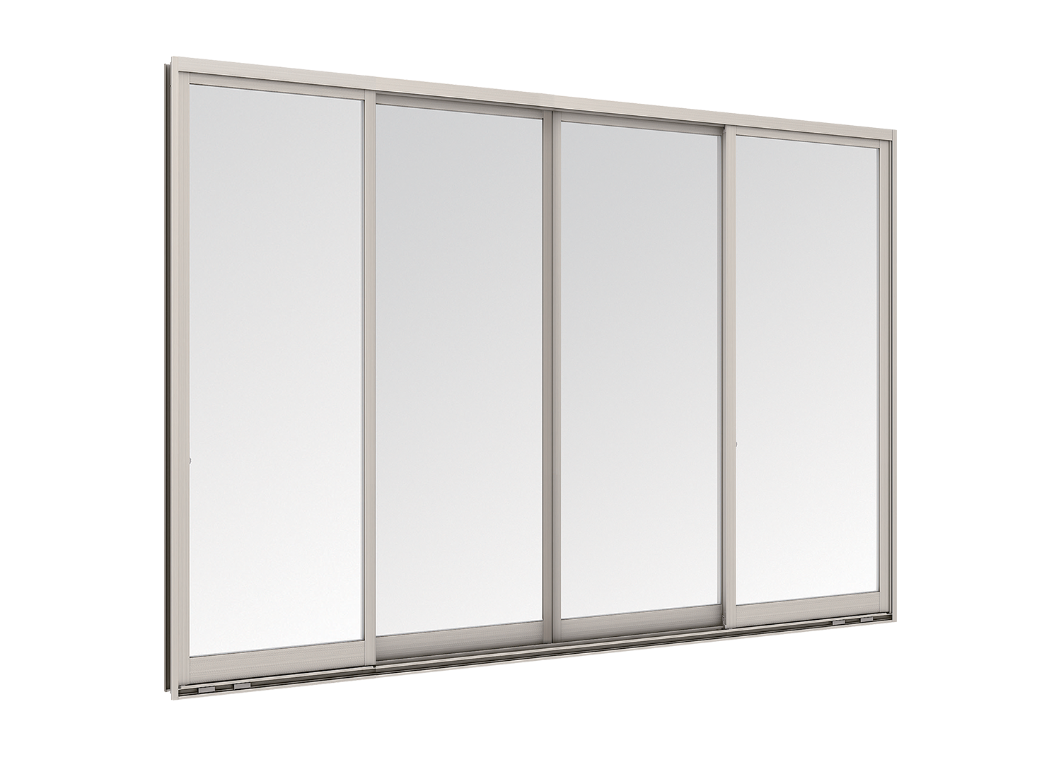 Sliding Window (4 Panels on 2 Tracks)