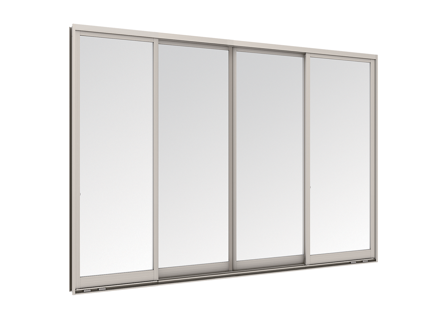 Sliding Window (4 Panels on 2 Tracks)